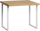 Обеденный стол Loftyhome Саутфилд Квадро / 1627018 (натуральный с белым основанием) - 