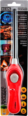 Пьезоэлектрическая газовая зажигалка Рыжий кот Ecos GL-001R / R157793 (красный)