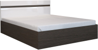 Двуспальная кровать Стендмебель Вегас 160 (белый глянец/венге) - 
