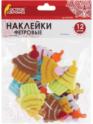 

Набор наклеек для декорирования Остров Сокровищ, Пирожные / 661476