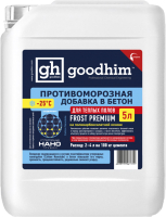 Противоморозная добавка GoodHim Frost Premium с пластификатором для теплого пола до -25 / 61712 (5л) - 