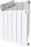 Радиатор биметаллический Royal Thermo Monoblock B 500 (12 секций, с монтажным комплектом, кронштейном и кранами) - 