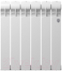 Радиатор биметаллический Royal Thermo Indigo Super+ 500 (6 секций, с монтажным комплектом и угловыми кранами) - 