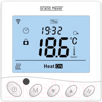 Терморегулятор для теплого пола Grand Meyer Mondial Series W350 Wi-Fi (белый)