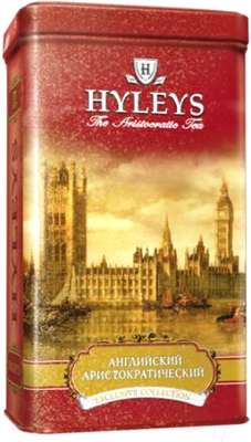 Чай листовой Hyleys Английский аристократический черный / 10300 (100г, жестяная банка)