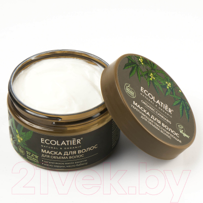 Маска для волос Ecolatier Green Cannabis Укрепляющая Текстурирующая для объема волос (250мл)