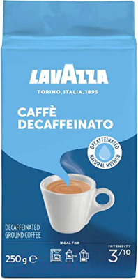 Кофе молотый Lavazza Cafe Decaffeinato без кофеина / 3726 (250г)