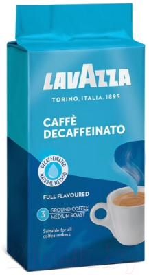 Кофе молотый Lavazza Cafe Decaffeinato без кофеина / 3726 (250г)