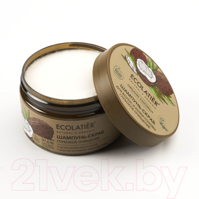 Скраб-шампунь Ecolatier Green Coconut Глубокое Очищение (300г)