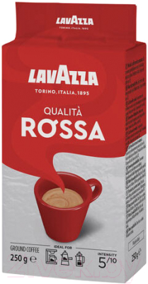 Кофе молотый Lavazza Qualita Rossa / 5643 (250г, в вакуумной упаковке)