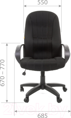 Кресло офисное Chairman 685 TW-12 (серый)