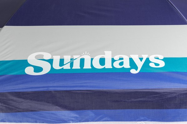 Зонт пляжный Sundays HYB1812 (синий/серебристый)