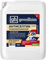 Антисептик для древесины GoodHim Трудновымываемый N320 / 3161 (10л, бесцветный) - 