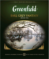Чай пакетированный GREENFIELD Earl Grey Fantasy черный / Nd-00001695 (100пак) - 