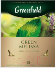 Чай пакетированный GREENFIELD Green Melissa зеленый / Nd-00001842 (100пак)