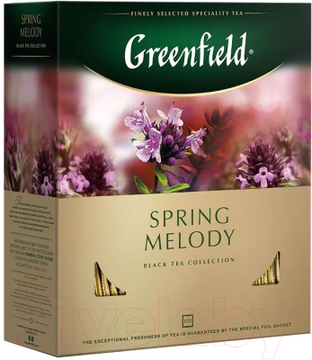 Чай пакетированный GREENFIELD Spring Melody черный / Nd-00001895 (100пак)