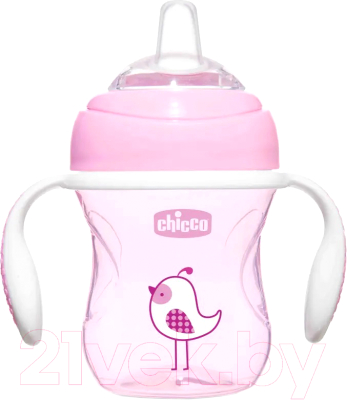 

Поильник Chicco, Розовый, Transition Cup / 340728529
