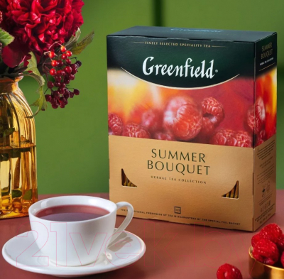 Чай пакетированный GREENFIELD Summer Bouquet (100пак)