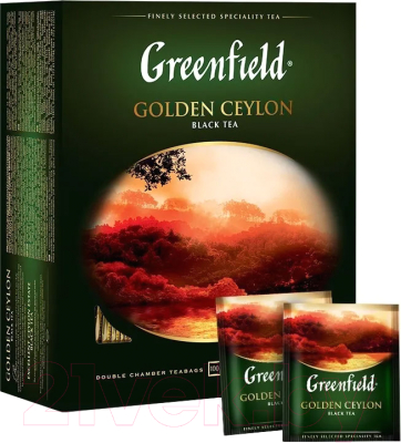 Чай пакетированный GREENFIELD Golden Ceylon (ХРК) / Nd-00001831 (100пак)