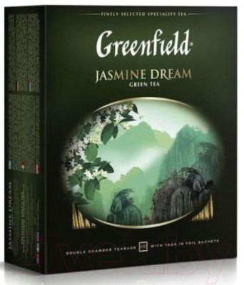 Чай пакетированный GREENFIELD Jasmin Dream зеленый / Nd-00014690 (100пак)