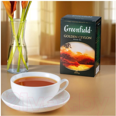 Чай листовой GREENFIELD Golden Ceylon черный / Nd-00001826 (200г)