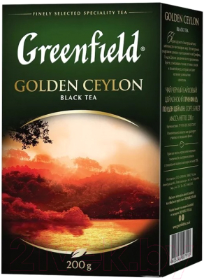 Чай листовой GREENFIELD Golden Ceylon черный / Nd-00001826 (200г)