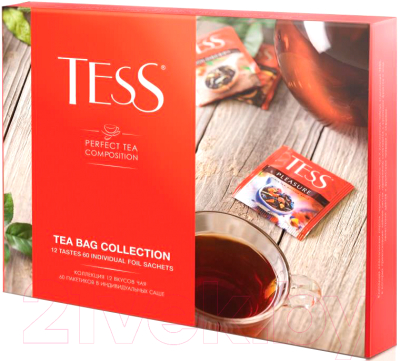 Чай пакетированный Tess Коллекция чая 12 видов / Nd-00002323