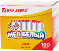 

Набор мела канцелярского Brauberg, Антипыль / 223550
