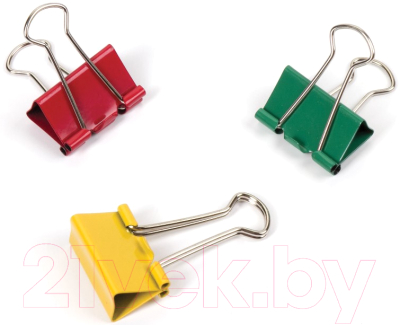 Зажим для бумаги Brauberg 224471 (12шт)
