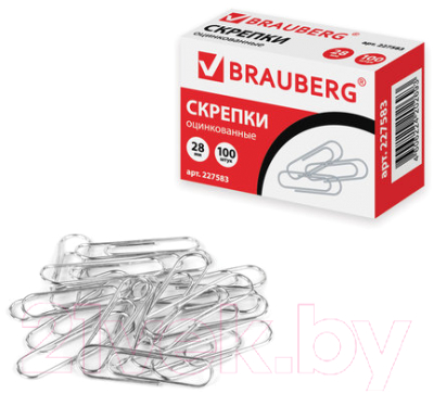 Скрепки Brauberg 227583 (100шт)