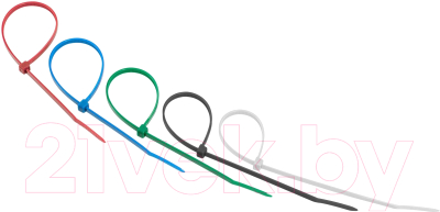 Изображение товара Стяжка для кабеля Rexant 07-0258-25 (25шт, цветной)