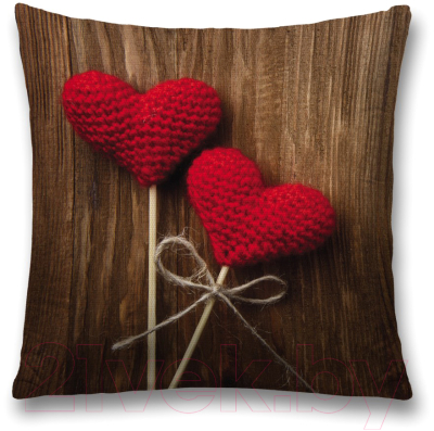 

Наволочка декоративная JoyArty, Два сердечка / sl_91948