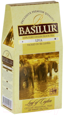 Чай листовой Basilur Лист Цейлона Ува черный / 4135 (100г)