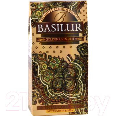 Чай листовой Basilur Oriental Collection Золотой месяц черный / 6566 (100г)