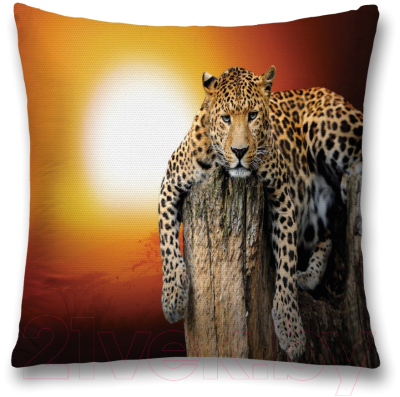 

Наволочка декоративная JoyArty, Леопард на закате / sl_16487