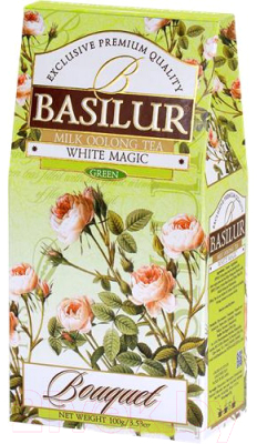 Чай листовой Basilur Bouquet Букет белое волшебство зеленый / 5117  (100г)