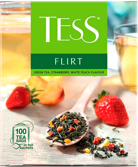 Чай пакетированный Tess Flirt зеленый / Nd-00013584 (100пак)