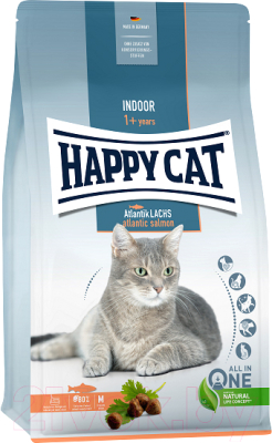 

Корм для кошек Happy Cat, Indoor Adult Atlantik-Lachs Лосось / 70589