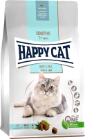 Сухой корм для кошек Happy Cat Sensitive Haut&Fell Для кожи и шерсти / 70600 (1.3кг) - 