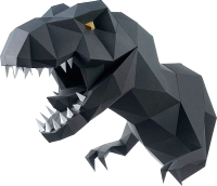 Объемная модель Paperraz Динозавр Завр / PP-1DIZ-GRA - 