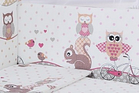 Комплект постельный для малышей Баю-Бай Раздолье / К31-Р1 (розовый) - 