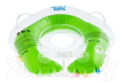 Круг для купания ROXY-KIDS Flipper FL001 (зеленый)