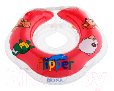 Круг для купания Roxy-Kids Flipper FL001 (красный)