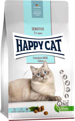 Сухой корм для кошек Happy Cat Sensitive Schonkost Niere Птица / 70607 (1.3кг)
