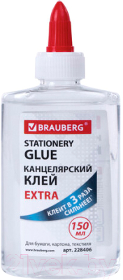 Клей силикатный Brauberg Extra / 228406 (150мл)