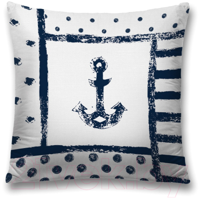 

Наволочка декоративная JoyArty, Морская композиция с якорем / sl_15938