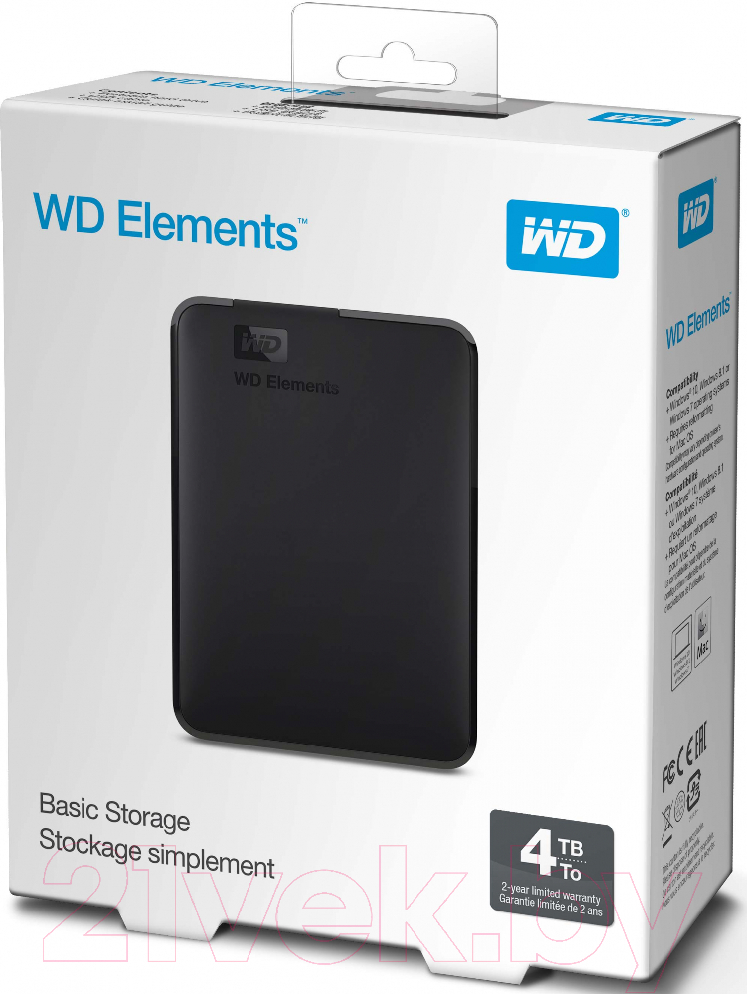 Внешний жесткий диск Western Digital Elements Portable 5TB (WDBU6Y0050BBK-WESN)