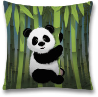 

Наволочка декоративная JoyArty, Счастливая панда / sl_9551