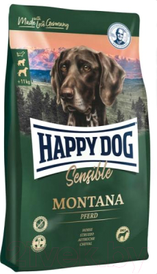 Сухой корм для собак Happy Dog Sensible Montana Конина, картофель / 60486 (4кг)