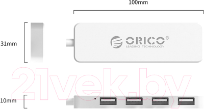 USB-хаб Orico FL01-WH